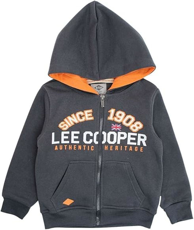 Picture of GLC70418 BOYS LEE COOPER THERMAL FLEECY HOODY ZIP UP JACKET